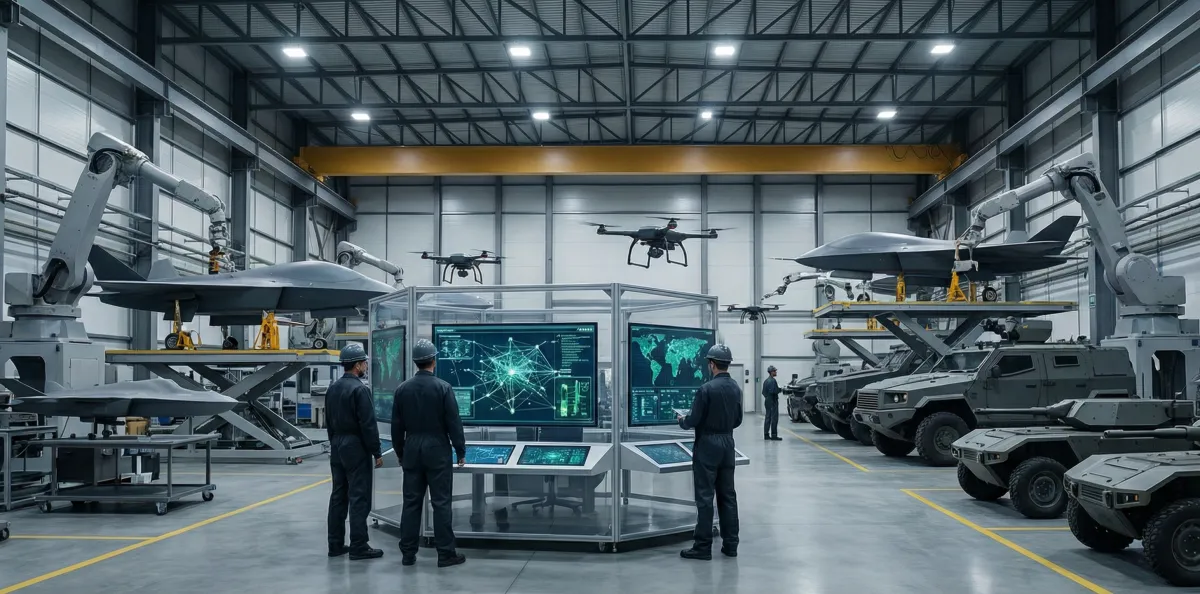 Anduril defense weapons manufacturing with autonomous drones