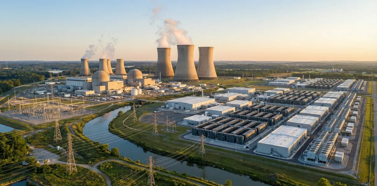 Big tech nuclear power plant partnership for data centers