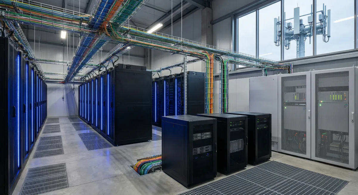 Edge computing facility with 5G infrastructure