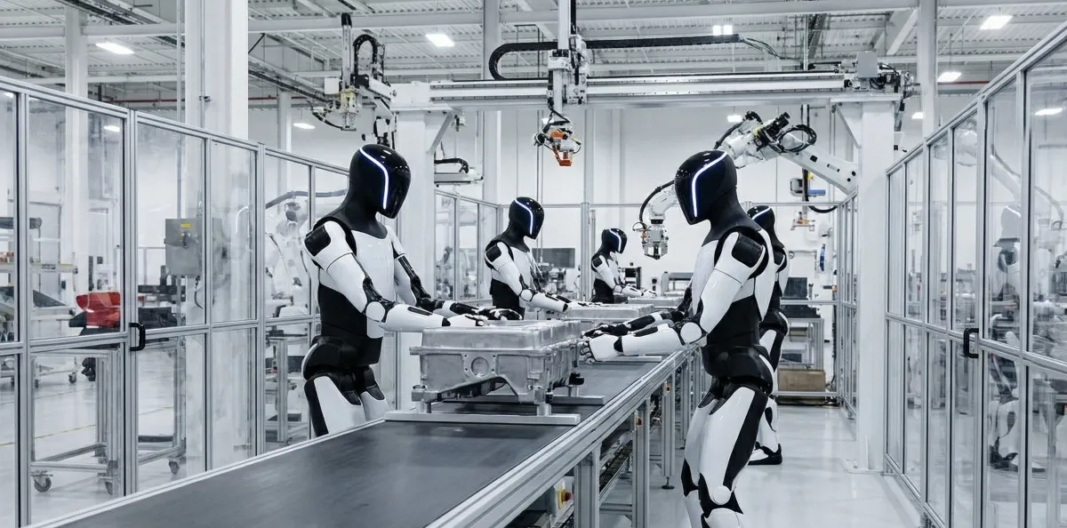 Humanoid robots in manufacturing