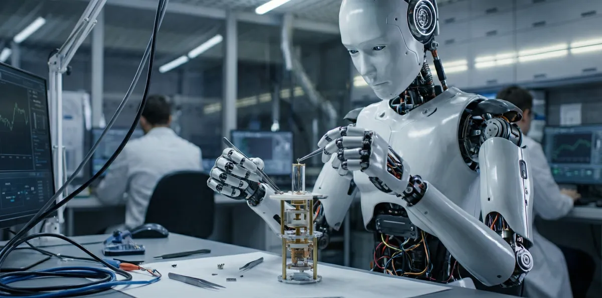 Humanoid robot performing dexterous manipulation breakthrough